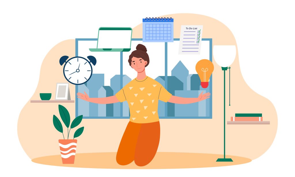 Illustration_of_woman_juggling_time-management_tools