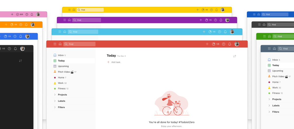 Todoist themes screenshot